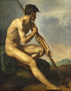 Nackter Krieger mit Speer, ca. 1816